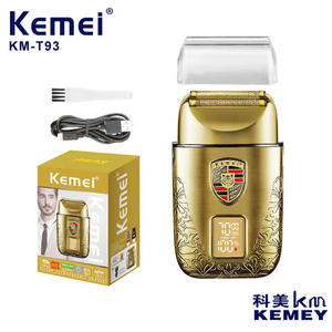 Afeitadora Eléctrica Kemei KM-T93 Dorada con Cabezal Flotante, Recargable, Pantalla Digital, Maquinilla de Afeitar de Una Sola Cuchilla para Hombre - Product Image 4