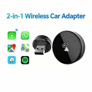 2-in-1 Wired to <b>Wireless</b> CarPlay & Android Auto <b>Adapter</b> - Horizontal Type-C Dongle for OEM Wired CarPlay Cars - Product Image 5