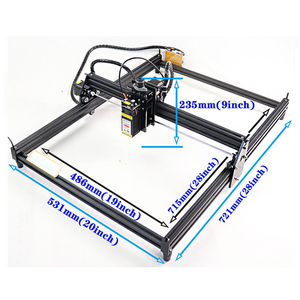 เครื่องแกะสลักตัดแบบ DIY รุ่น 4060 30W กำลังเลเซอร์ 5.5W ความยาวคลื่น 450 นาโนเมตร สำหรับไม้อัด อะคริลิก โมดูลเลเซอร์แกะสลักกำลังสูง W - Product Image 5