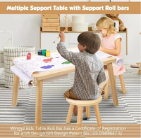 Table d'activités sensorielles Montessori en bois massif pour enfants avec chaises, ensemble de jeu, d'étude et de repas pour tout-petits, garderie, école, vente en gros, OEM