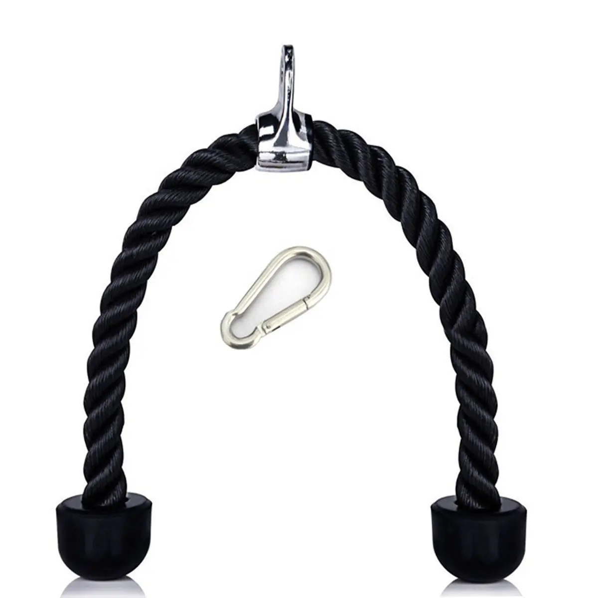 Newest style double braided nylon training tricep rope for gym fitness