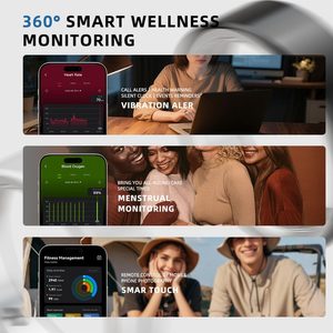 Anneau intelligent en acier inoxydable de qualité professionnelle médicale, étanche IP67, NFC, écran OLED, paiement sans contact BLE5.4, déverrouillage du téléphone W - Product Image 5