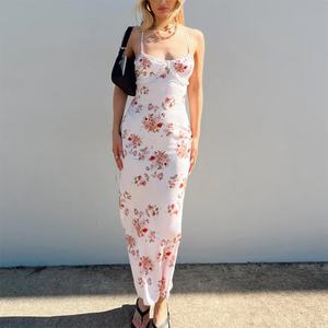 Robe en jersey à rayures avec logo imprimé haute couture pour femmes - Product Image 5