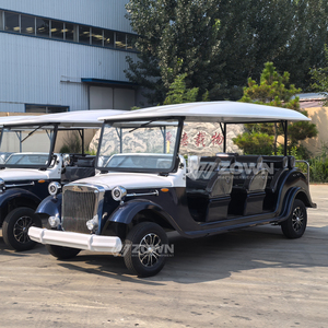 Voiture électrique classique rétro certifiée CE, 11 places, idéale pour les parcs et les attractions touristiques. - Product Image 4