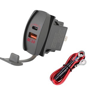 <span class=keywords><strong>Chargeur</strong></span> <span class=keywords><strong>USB</strong></span> de style interrupteur à bascule WH, compatible avec les panneaux à interrupteurs à bascule, <span class=keywords><strong>chargeur</strong></span> <span class=keywords><strong>USB</strong></span> <span class=keywords><strong>Type</strong></span> <span class=keywords><strong>C</strong></span> PD 4.2A pour voitures, bateaux, camions, camping-cars - Product Image 3
