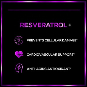 Resveratrol แคปซูลสารต้านอนุมูลอิสระต่อต้านริ้วรอยยืนยาวดีกว่ายาเม็ดทรานส์เรสเวอราทรอล - Product Image 2