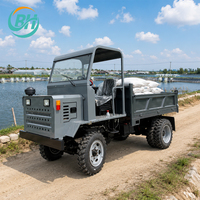Mini-transporteur 4x4 diesel à grande capacité de chargement, configuration mini-camion benne pour travaux d'ingénierie