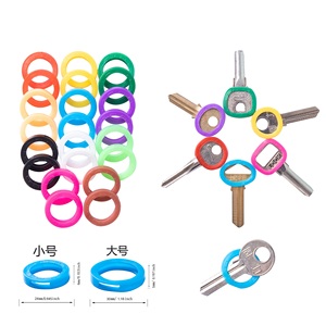 Étui à clés en silicone coloré / Étui à clés ajouré / Étui à clés en PVC / Étui d'identification de clés / Capuchon de clé - Product Image 1