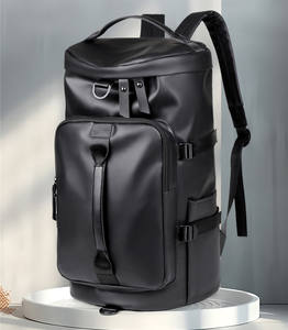 MKW2054 Mochila Impermeable Personalizada de Cuero PU para Hombre, Mochila de Estilo de Negocios, Bolsa de Lona de Viaje para Noche - Product Image 3