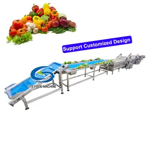 Industrial fish washer sugarcane banana avocado ginger onion sweet potato cleaner fruit vegetable washing machine price