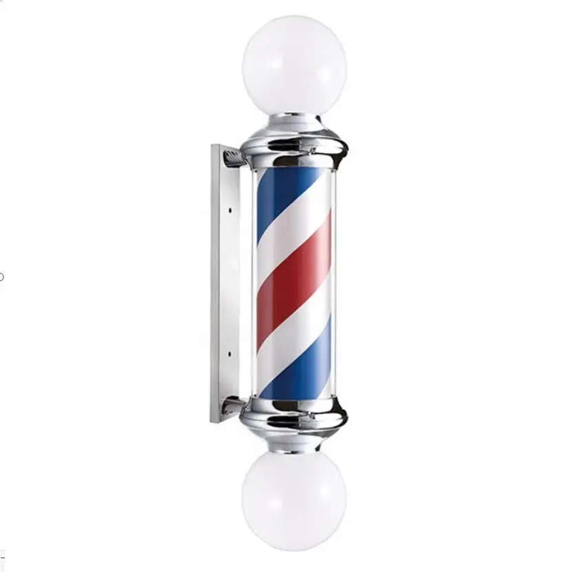 Lumière LED rotative pour centre de barbier, Logo personnalisé, produit pour barbier professionnel, signe avec rotation, pour magasin, lm