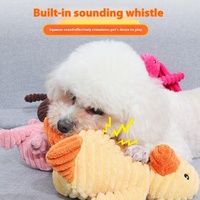 Jouet sonore en peluche pour chien en lin écologique chaud jouet interactif pour animaux de compagnie résistant aux morsures en coton et nylon durables pour chats