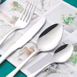 Gold Silverware Wedding Wholesale Restaurant Hotel Gold Cutlery Plated Silverware Stainless Steel Flatware Set For Wedding With Gift Box