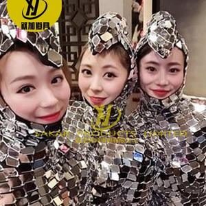 Body miroir scintillant <span class=keywords><strong>Disco</strong></span> Ball Glitter Sexy Man Stage Show Dance Costume - Product Image 5