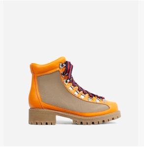 Stivaletti da <span class=keywords><strong>Donna</strong></span> con Lacci e Suola Chunky in Ecopelle, Stile Biker, <span class=keywords><strong>Sneakers</strong></span> Femminili - Product Image 4