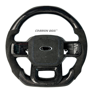 Pour les voitures <span class=keywords><strong>Ford</strong></span> F150 2015-2022 avec volant en fibre de carbone noire à LED pour <span class=keywords><strong>Ford</strong></span> Raptor F150 avec vente directe d'usine - Product Image 2
