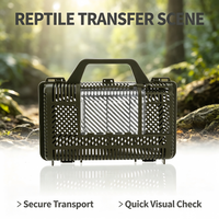Cage de capture pour petits animaux en plastique léger avec fenêtre transparente