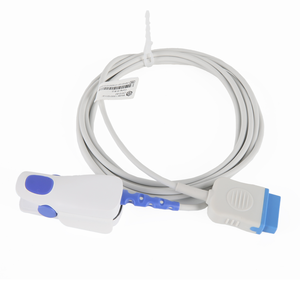 Sensore Spo2 per <span class=keywords><strong>GE</strong></span> Marquette Dash 3000/4000 Spo2 per adulti Clip da dito sensore piatto 11pin connettore De Spo2 sonda - Product Image 1