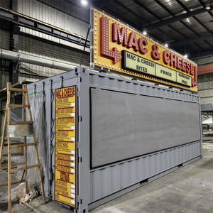 Contenedor <span class=keywords><strong>de</strong></span> Envío <span class=keywords><strong>de</strong></span> 20 pies para <span class=keywords><strong>Restaurante</strong></span> Móvil/Bar, Cocina con Interior <span class=keywords><strong>de</strong></span> Acero Inoxidable, Diseño Duradero, Fácil Movilidad para Negocios - Product Image 2