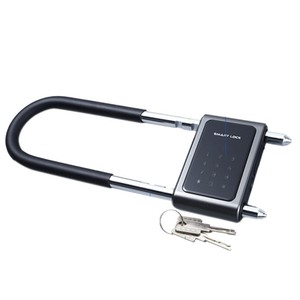 Candado en U U3 de acero de aleación, cerradura electrónica inteligente con contraseña para puerta de vidrio, oficina, tienda, impermeable - Product Image 3