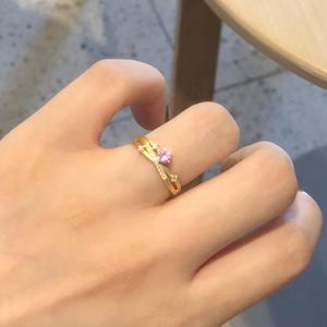 Bague Candy Planet en argent pur S925, motif étoile de glace concassée violet rêve, incrustation de diamants violets, style rivière, douce et fraîche, pour femme - Product Image 4