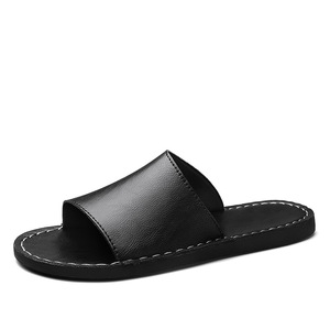 Nouvelles <span class=keywords><strong>sandales</strong></span> plates pour <span class=keywords><strong>hommes</strong></span> en <span class=keywords><strong>cuir</strong></span> de vachette véritable, design de luxe original, style italien classique, grande taille 48, vente chaude d'usine - Product Image 2