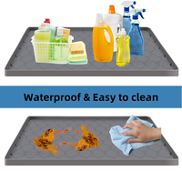 Prix le plus bas plateau d'égouttement Linert évier armoire tapis protecteur ruche Silicone sous évier tapis pour cuisine étanche