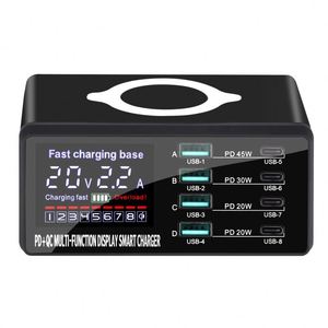Station de charge <span class=keywords><strong>électrique</strong></span> JEDI 110w 8 ports pour ordinateur portable QC3.0 PD multi-USB avec chargeur <span class=keywords><strong>sans</strong></span> fil multiport - Product Image 2