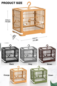 Geniş Alanlı Taşınabilir ABS Malzemeli Çevre Dostu Katlanabilir Kuş Kafesi Nefes Alabilen Gözetleme Pencereli Papağanlar İçin Ev Tipi Kuş Malzemeleri - Product Image 5
