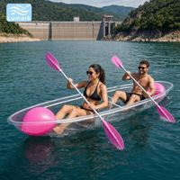 Tas Apung Samping Kursi Kayak PC Double Seat dengan Dayung Ganda untuk Photo Booth Desain Baru Dari China Lumark Tahan UV