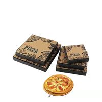 Boîte à pizza biodégradable personnalisée de 8 pouces avec logo imprimé, finition mate et gaufrage, papier couché durable