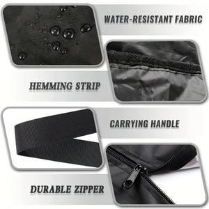 Sac de rangement pour sapin de Noël ZB105, tissu Oxford 600D, noir, rectangulaire, anti-poussière, utilisation en extérieur - Product Image 4