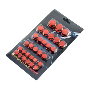 Parti Decorative in Lega di Alluminio per Sistemi di Carrozzeria Moto, Copridadi Cromati, Set di Viti per Modifica Motore, Accessori - Product Image 1