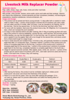 Vitboo Lait de Remplacement en Poudre pour Porcelets Nouveaux-nés, Complément Alimentaire pour Animaux, Lait en Poudre pour Bêbés Animaux, Alimentation pour Veaux et Agneaux