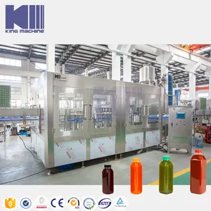 Complete 500-2000ml Plastic Bottle Automatic Juice Production Whole Line Making Filling Machine