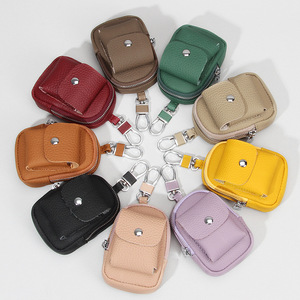 Genuine Leather <b>Mini</b> Waist-Hang Key Pouch, Top Grain Cowhide Coin Bag, OEM/ODM Custom Factory, <b>Mini</b> <b>Backpack</b> Keychain - Product Image 2