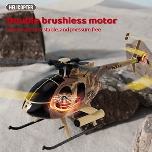 Nouvel hélicoptère RC C189 Bird 1:28 MD500 avec double moteur brushless, simulation de gyroscope 6 axes, modèle de jouet - Product Image 4