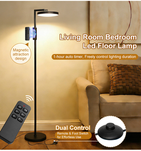 โคมไฟตั้งพื้น LED รุ่นใหม่ปี 2026 ปรับได้ 360 องศา โครงสร้างโลหะ ควบคุมการหรี่แสงด้วยรีโมท ค่า CRI สูง 90 ความสว่าง 3000 ลูเมนส์ เหมาะสำหรับห้องนั่งเล่น - Product Image 1