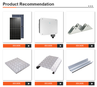 Support de fixation photovoltaïque transversal étanche YUDA pour usage domestique, types M et W, pour gouttière et égouttoir