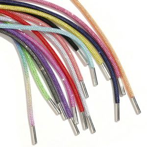 Cordón de Diamantes de Imitación Redondos de 4 mm, Color Arcoíris, Popular para Manualidades, Decoración de Prendas, Cordones Deportivos con Diamantes de Imitación - Product Image 1