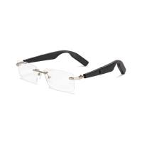 Lunettes audio optiques haut de gamme, lunettes audio musicales sans monture de haute qualité, lunettes de traduction en temps réel, anti-lumière bleue