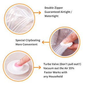 RayTop precio de fábrica respetuoso con el medio ambiente ahorrador de espacio bolsa comprimida bolsa de almacenamiento conjunto al vacío con bomba para ropa colchón - Product Image 5