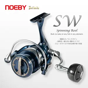 NOEBY SW Infinite Spinning Fishing Reel 8000/1000 Series Saltwater 45LB Drags Aluminum Spinning Fishing Reels