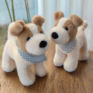 Sıcak satış süper sevimli ve yumuşak tilki-avcılık <span class=keywords><strong>Terrier</strong></span> köpek peluş oyuncak ile ayakta duruş ile PP pamuk çocuklar için arkadaşı bebek - Product Image 4