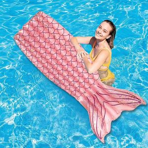 Venta al por mayor transfronteriza de alta gama: Balsa flotante inflable de cola de <span class=keywords><strong>sirena</strong></span> con lentejuelas para adultos, para fiestas en la playa y piscina. - Product Image 2