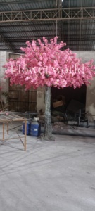 Albero di fiori artificiali rosa scuro personalizzato albero di Sakura per matrimonio natale decorazione di laurea con ciliegio artificiale - Product Image 4