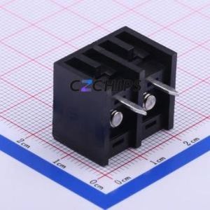 HB9500-9.5-2P Barrier Terminal Block Through hole Component (THT),P=9.5mm Connector Three Sides 9.5mm 1x2P Straight Pin - Product Image 2