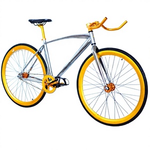 Vélo à pignon <span class=keywords><strong>fixe</strong></span> chromé à une vitesse / Vélo fixie - Product Image 1