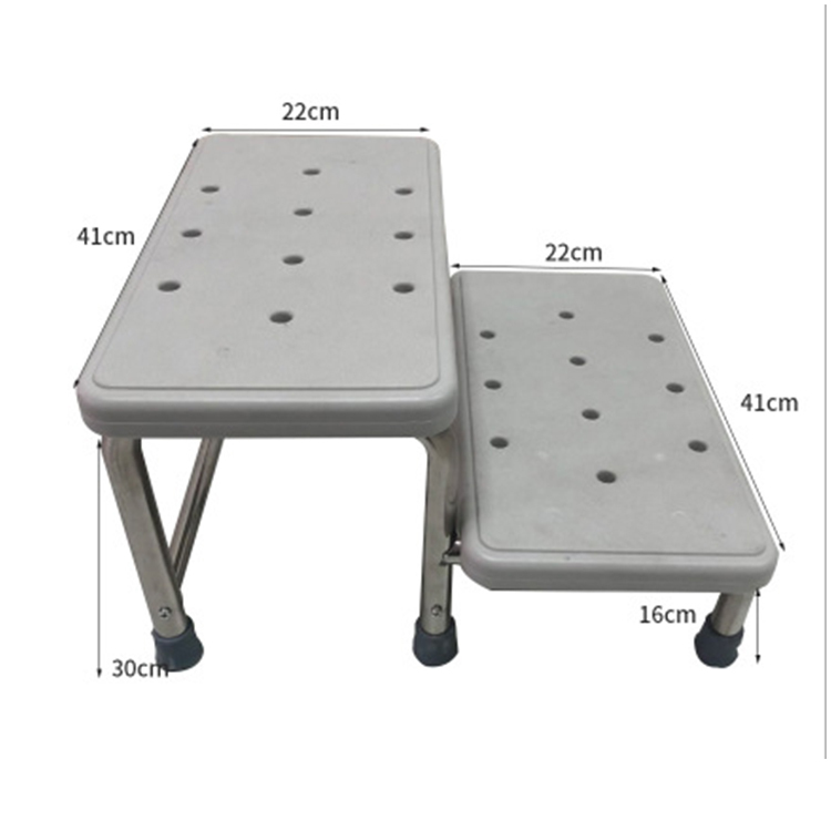 Wholesale Hospital Ergonomic Step Stool Plastic Bed Foot Medical Stool