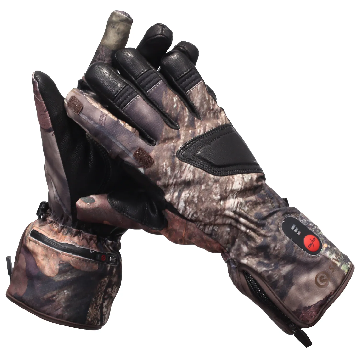 Caliente guantes recargable USB inteligente de pesca de esquí de Invierno Caliente impermeable guantes